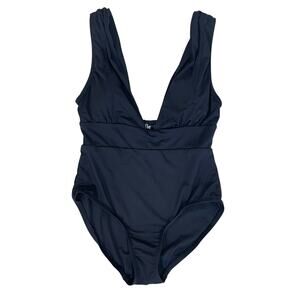 Andie Swim The Mykonos One Piece Black Size Medium Sexy Feminine Chic Resort